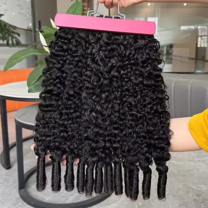 12A Extensions de cheveux bouclés birmans