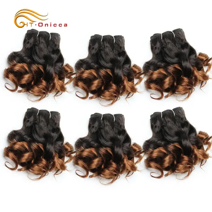 Tissage en lot brésilien bouclé ombré