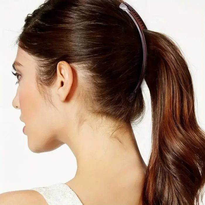 Lot de 6 grandes pinces à cheveux banane pour femme en couleurs aléatoires