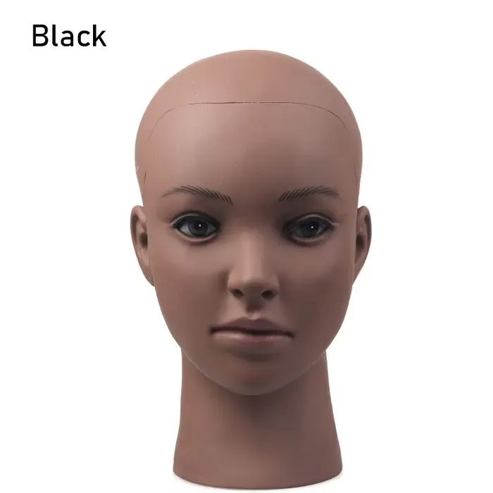 Tête de Mannequin chauve femme cosmétologie professionnelle maquillage du visage tête de poupée pour