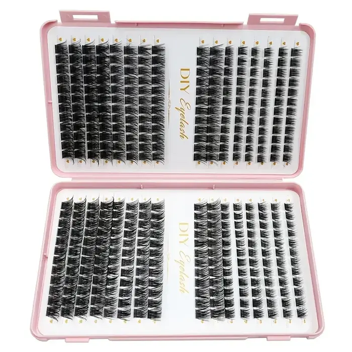 Kit d'extensions de cils 384 pièces