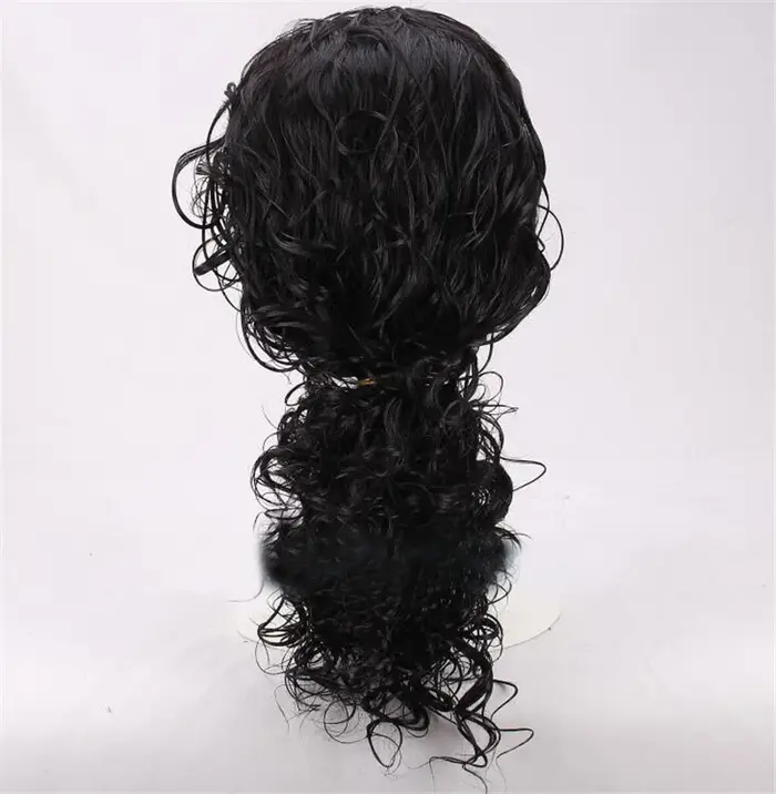 Perruque de Cosplay noire de Michael Jackson