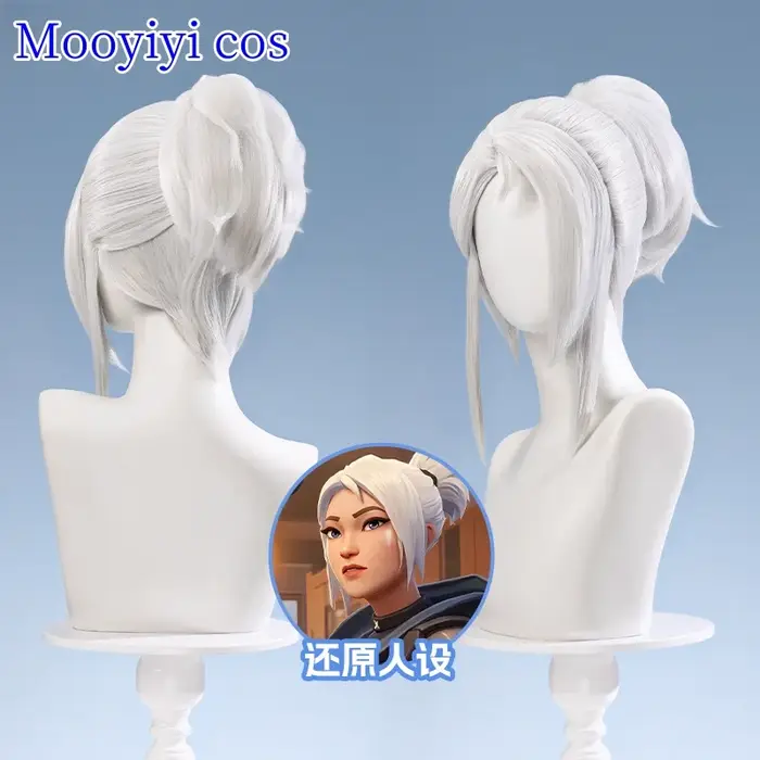 Jett ‌ Perruque de Cosplay pour Halloween