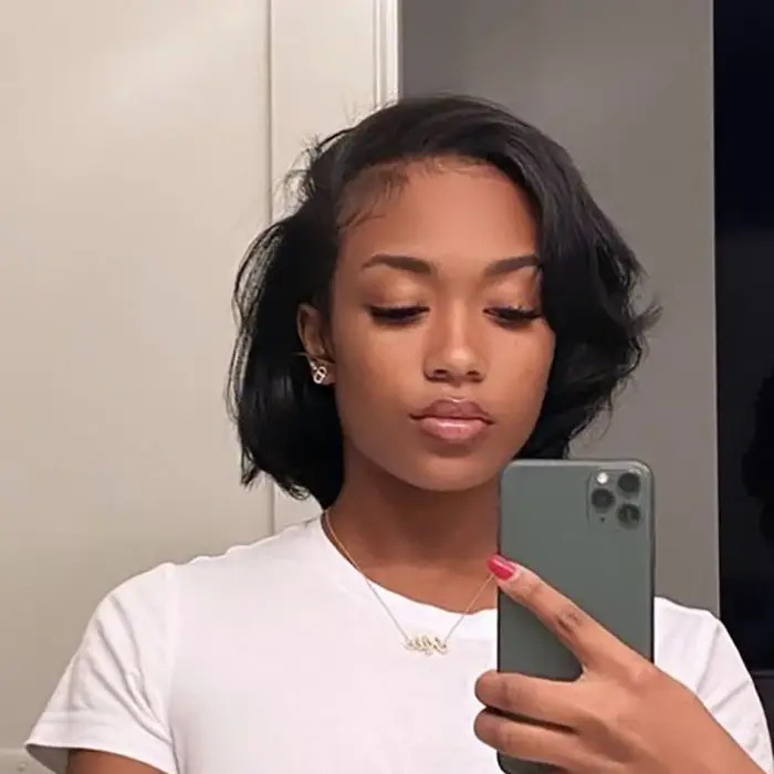 Perruques de cheveux humains brésiliens perruque courte bouclée coupe lutin pour les femmes noires casquette faite à la