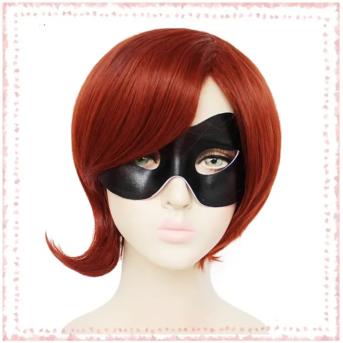 Perruque de cosplay synthétique incroyable pour fille et lunettes