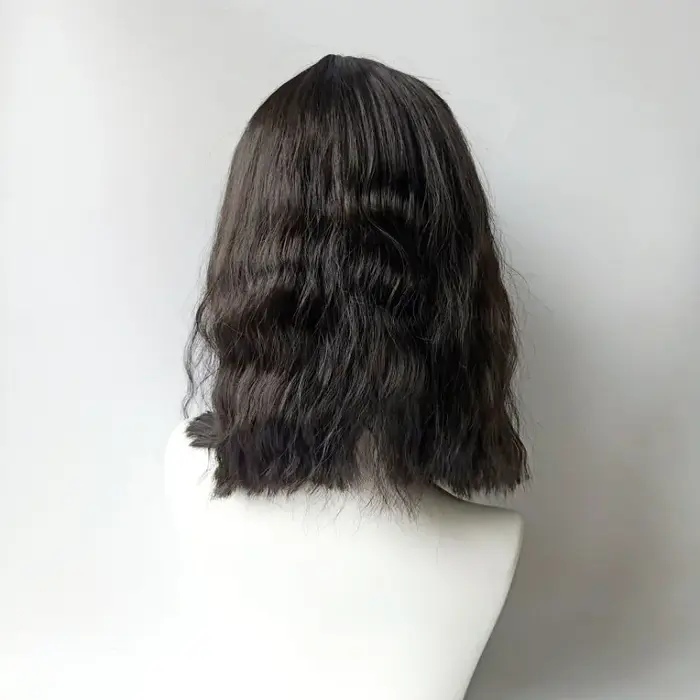 Perruque synthétique marron - postiche pour hommes