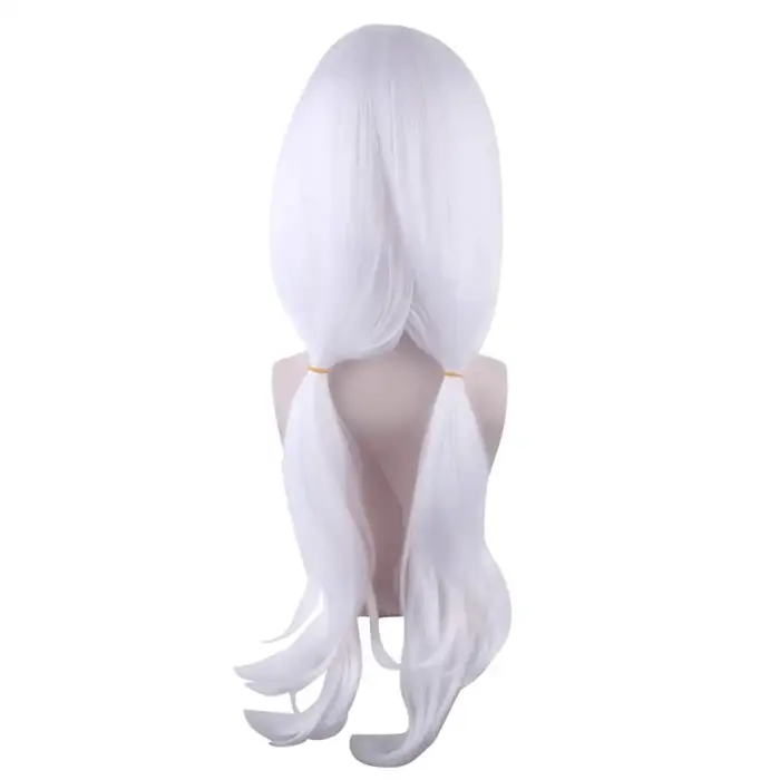 Perruque Synthétique Longue Ondulée avec Frange pour Femme, Mignonne, Blanche, Anime, Cosplay, Costume, ixd'Halloween