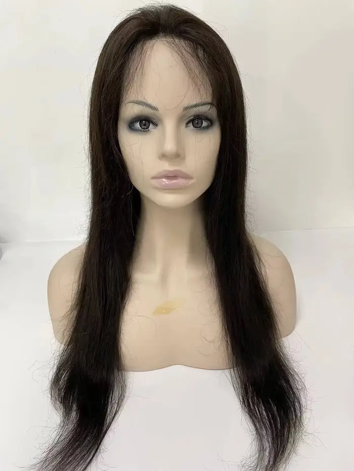 Perruques de cheveux humains à Base nouée en Pu pour femmes