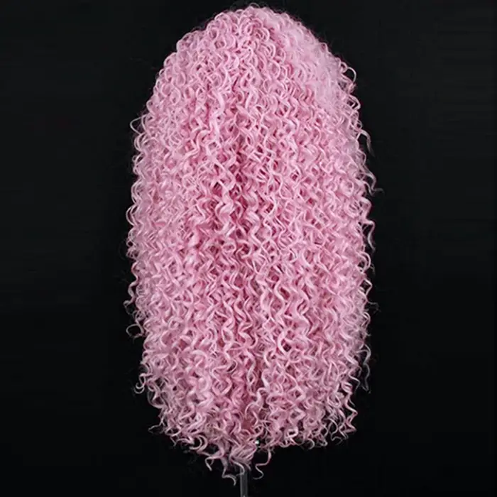 Charisma-Perruque Lace Front Synthétique Bouclée et Crépue