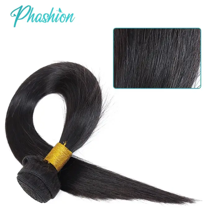 Phashion cheveux humains droits paquets 1/3 pièces/lot 30 32 pouces Remy Extensions