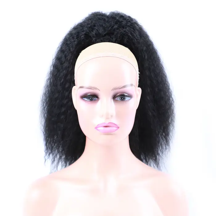 Extensions synthétiques Afro bouffantes pour queue de cheval crépue