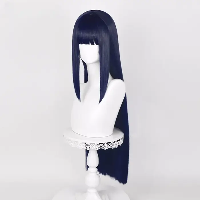 Perruque Synthétique Nouveau! Perruques de Cosplay synthétiques lisses Anime Hyuga Hinata