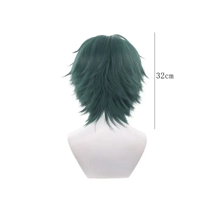 Perruque de Cosplay synthétique Maki Zenin, cheveux courts et lisses, vert foncé, pour Festival Frie