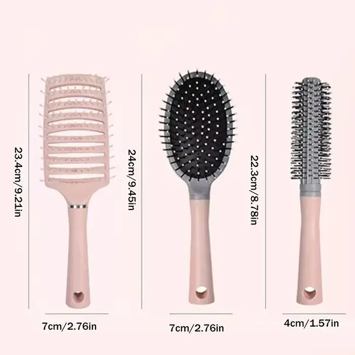 Brosse démêlante à coussin d'air antistatique pour coiffure et perruques bouclées