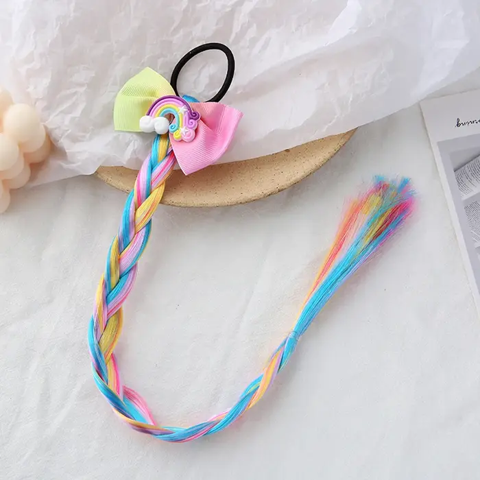 Princesse tresse Elsa bandeau postiche Cosplay perruques tressées pour Elsa habiller ensemble pour enfant en bas âge filles fête mariage anniversaire
