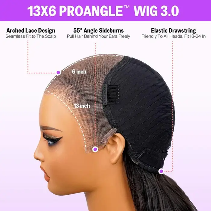 Megalook 13x6 HD sans colle Bye Bye noeuds dentelle frontale cheveux humains bouclés perruques pré plumées pré coupé