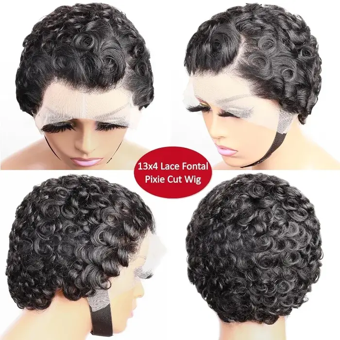Perruques Lace Frontal Wig Remy brésiliennes sans colle, cheveux naturels, couleur naturelle, 13x4, 