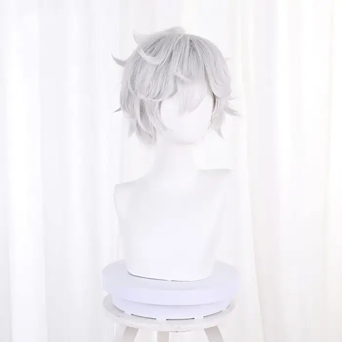 Gabimaru Anime Jigokuraku Perruque Courte Bouclée pour Hommes et Garçons