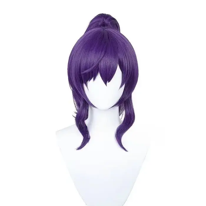 Perruque queue de cheval violette Mafuyu Asahina