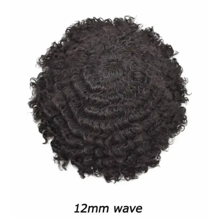 Prothèse capillaire pour homme Afro Toupee