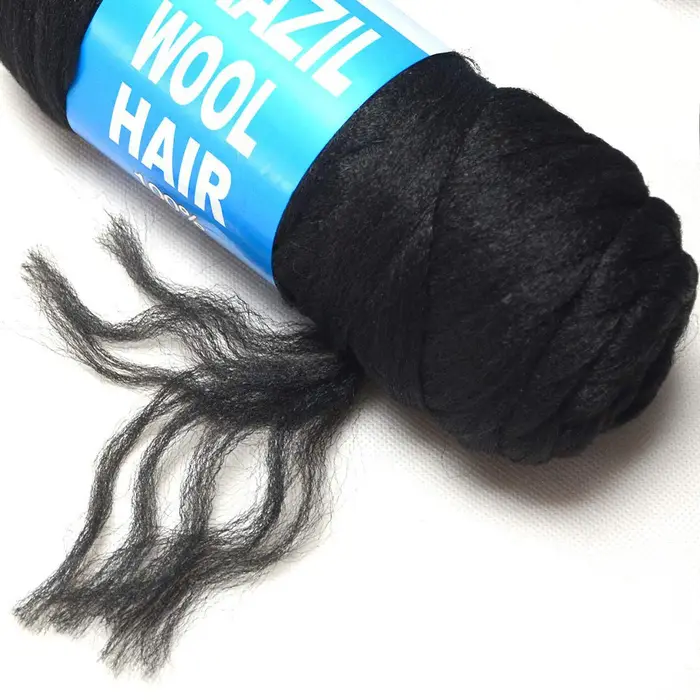Extensions de cheveux en laine brésilienne en gros pour femmes et enfants