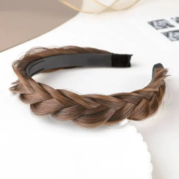 Bandeau tressé pour perruque, accessoire de mode pour femme, serre-tête anti-emmêlement, fixation de