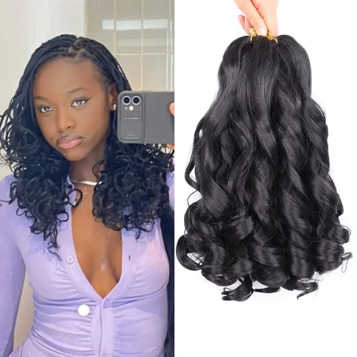 Boucles françaises tressage Hair14 pouces