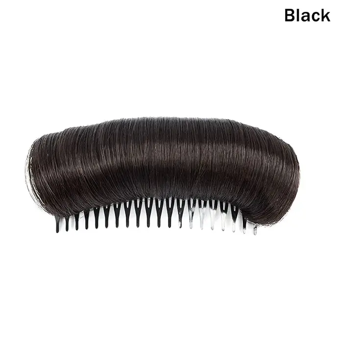 Coussin volumisant pour cheveux, avec peigne intégré, invisible, pour racines de cheveux, rehausseur
