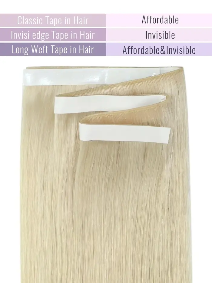 Moresoo bande dans trame Extensions de cheveux génie