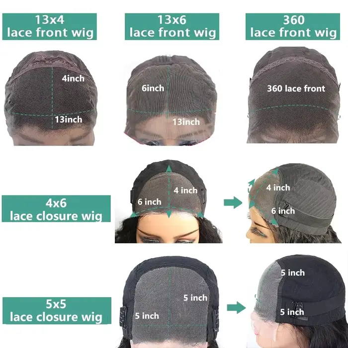 Perruque frontale en dentelle HD transparente 13x6, 180% Deep Wave, cheveux humains brésiliens boucl