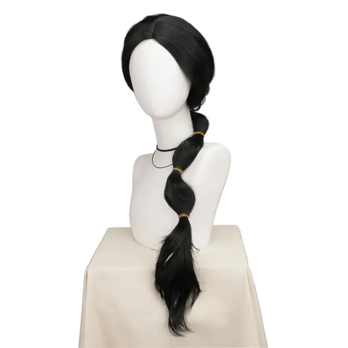 Anime Aladdin perruques Cosplay Jasmine princesse noir ondulé Cosplay perruques fête Cosplay cheveux