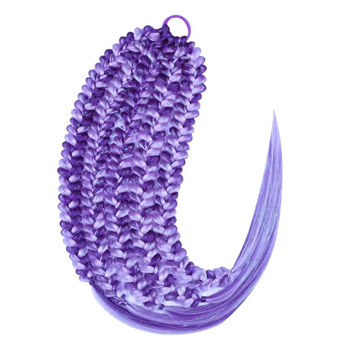 Extensions de cheveux queue de cheval couleur rose pour enfants