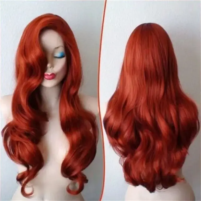 Anime la petite sirène rôle Cos perruque Halloween mascarade habiller cheveux longs bouclés boule