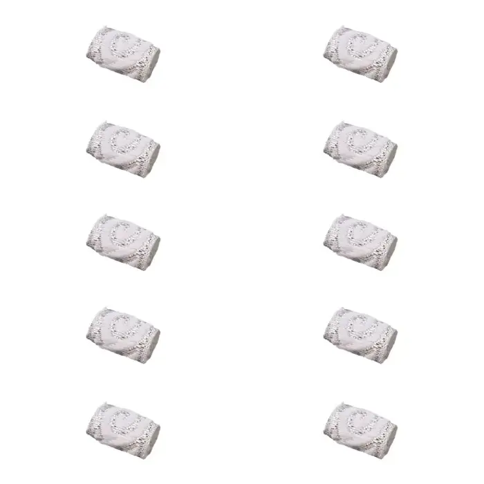 Lot de 10 clips miniatures en tissu pour tresses