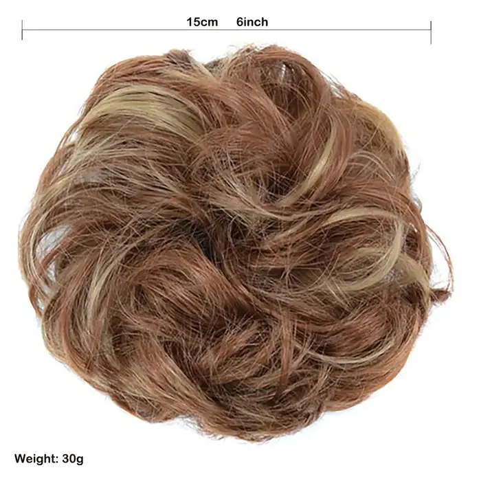Jeedou cheveux synthétiques Extension de Chignon en désordre ébouriffé Updo bouclés