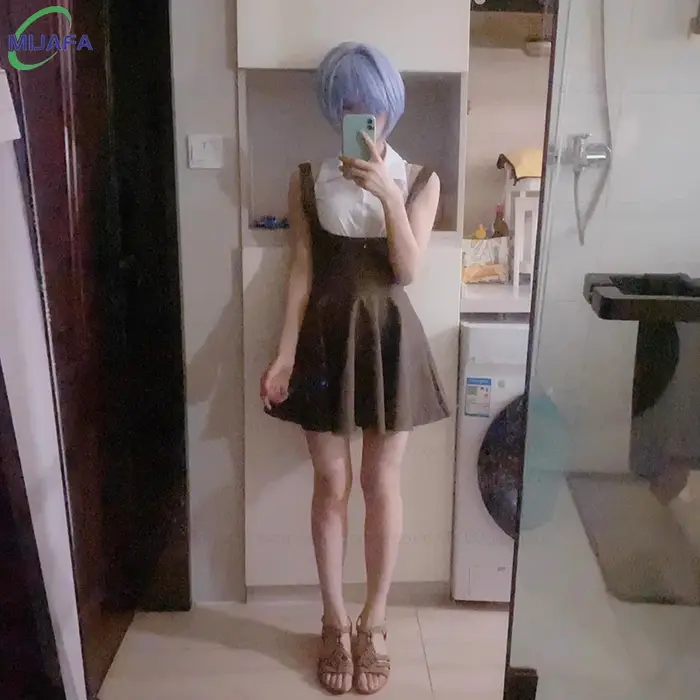 Perruque de Cosplay Ayanami Rei de haute qualité