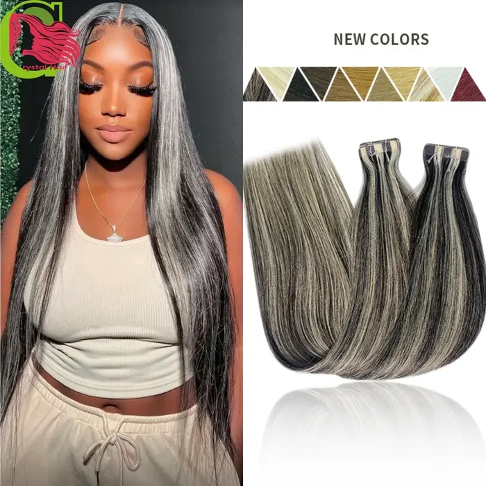 Nouvelles extensions de cheveux humains de 18 pouces pour femmes
