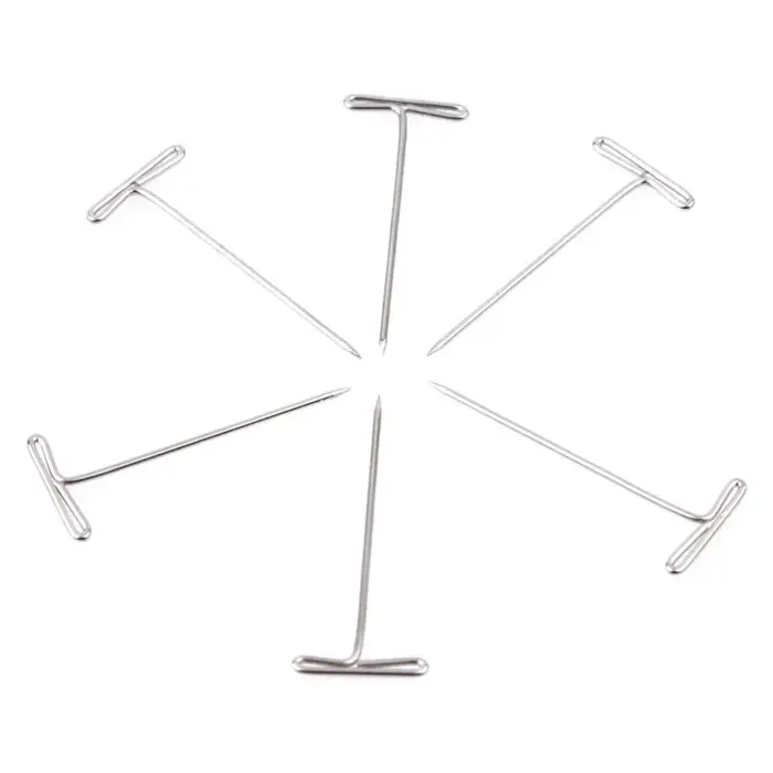 TANT-Pins en acier inoxydable pour perruque, épingles en T grossières, épingles en T exécutives pour