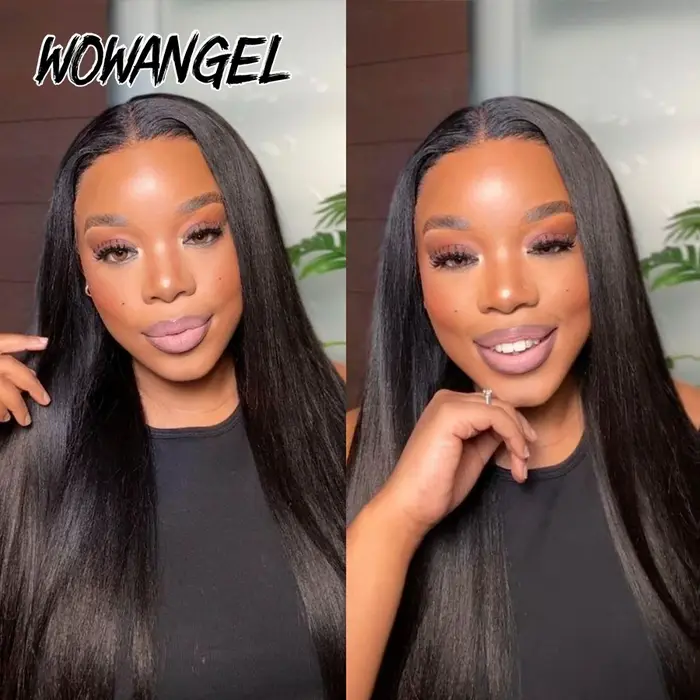Yaki cheveux humains droits paquets couleur naturelle coudre en tisse 28 30 32 pouces léger Yaki paq