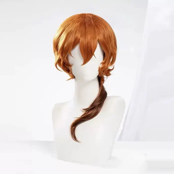 Vente de liquidation! Perruque de cosplay Chuya Nakahara économique | Fibre résistante à la chaleur