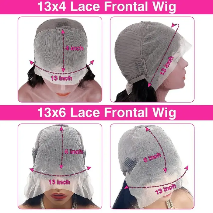 Perruque Lace Front Wig Body Wave Brésilienne Naturelle, Cheveux Humains, Brun Foncé, Chocolat, Pre-