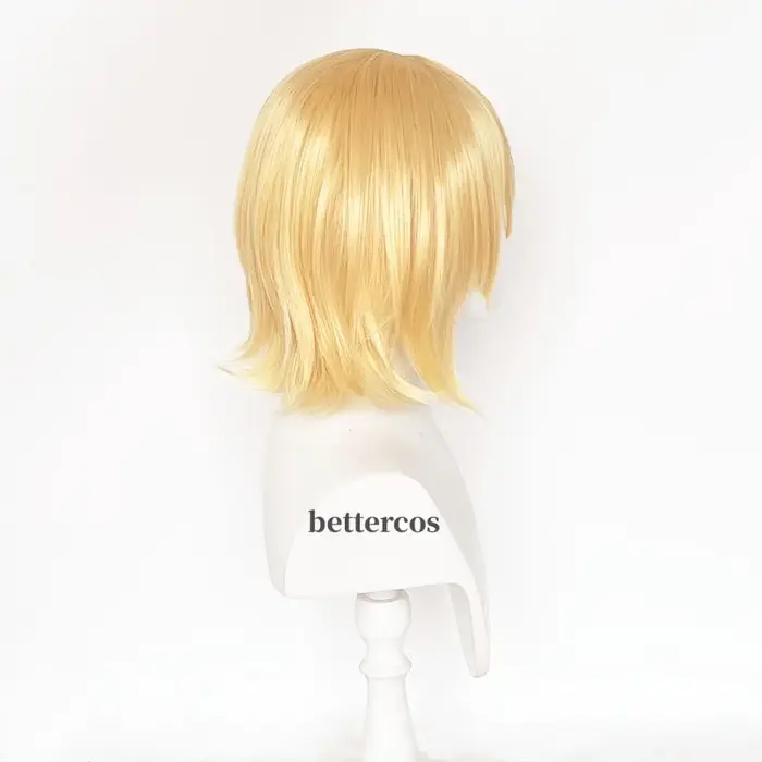 Perruque de Cosplay Blonde Courte de Haute Qualité