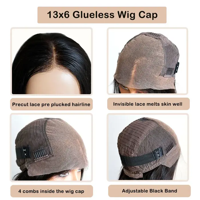 Perruque Lace Frontal Wig naturelle brésilienne bouclée à reflets blonds