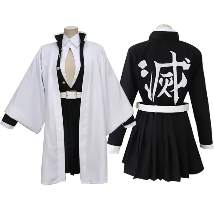 Adulte enfants démon Slayer Kimetsu Kanroji Mitsuri Cosplay Costume avec perruque Kisatsutai Sexy femmes Halloween