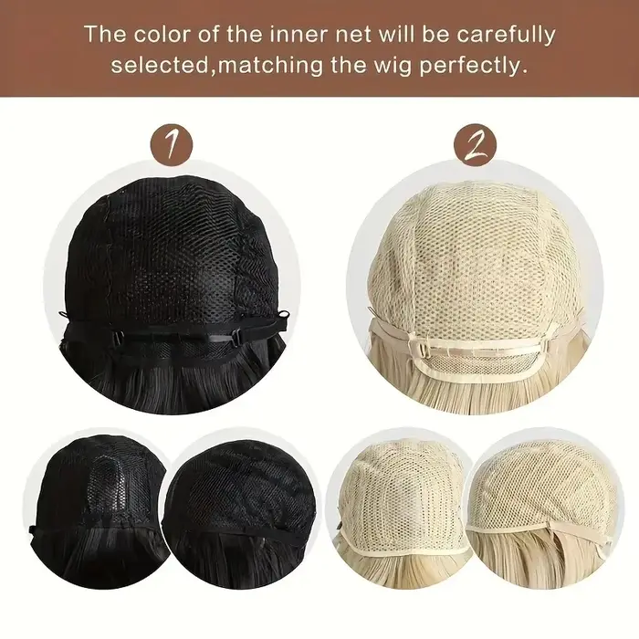 Nouvelle perruque synthétique de 26 pouces avec cheveux longs et raides – parfaite pour le cosplay d'Halloween