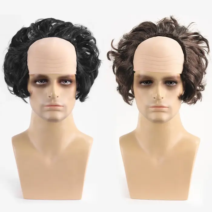 Perruque demi-couvre-tête en fibre synthétique