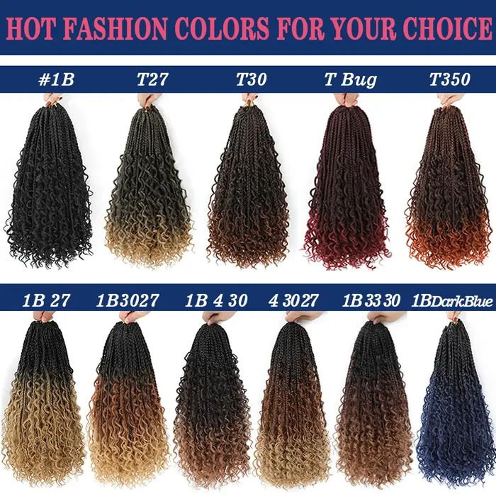 Extensions de tresses Goddess Braids de 14 à 18 pouces