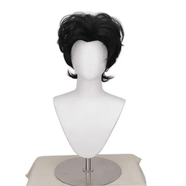 Perruque de cosplay Pierrot Harlequin pour homme