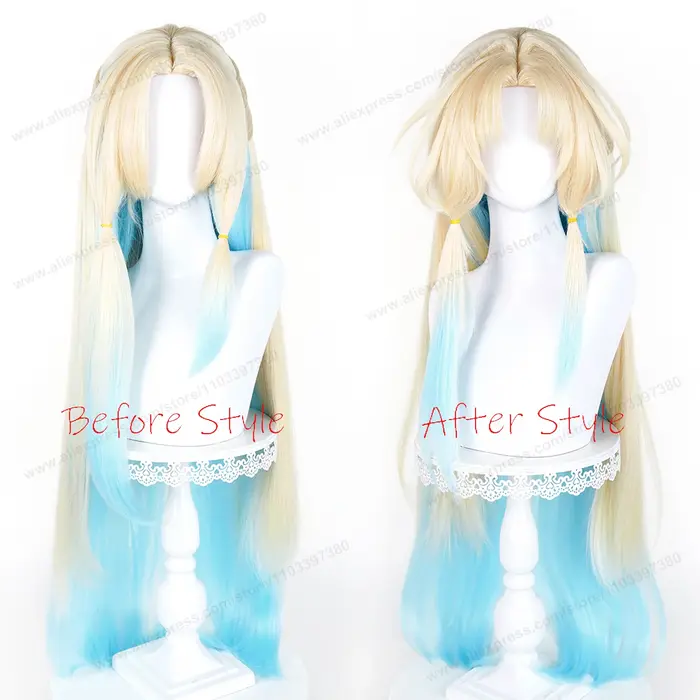 Perruque de cosplay HSR Pearl