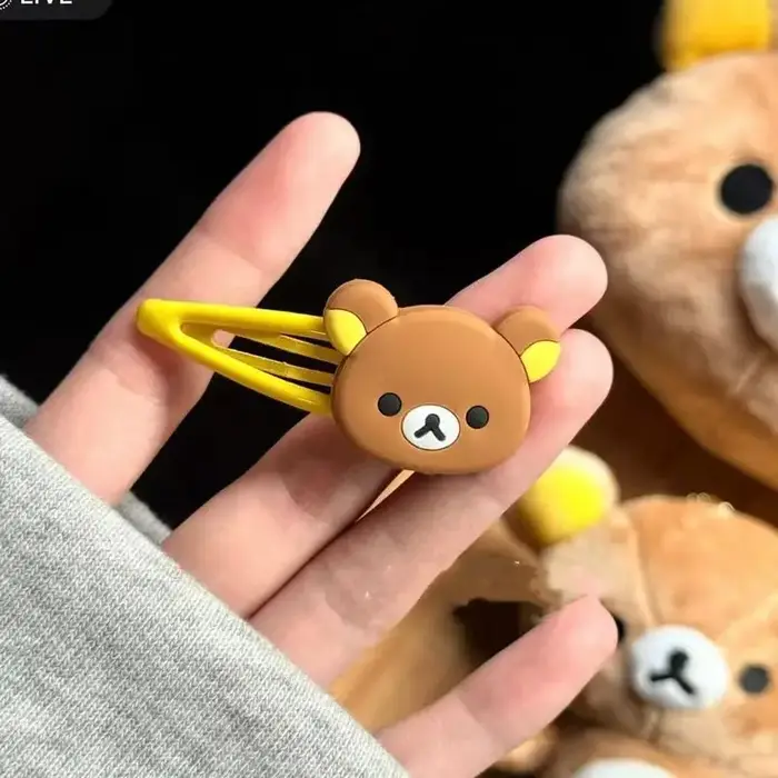 Barrettes Rilakkuma mignonnes pour cheveux